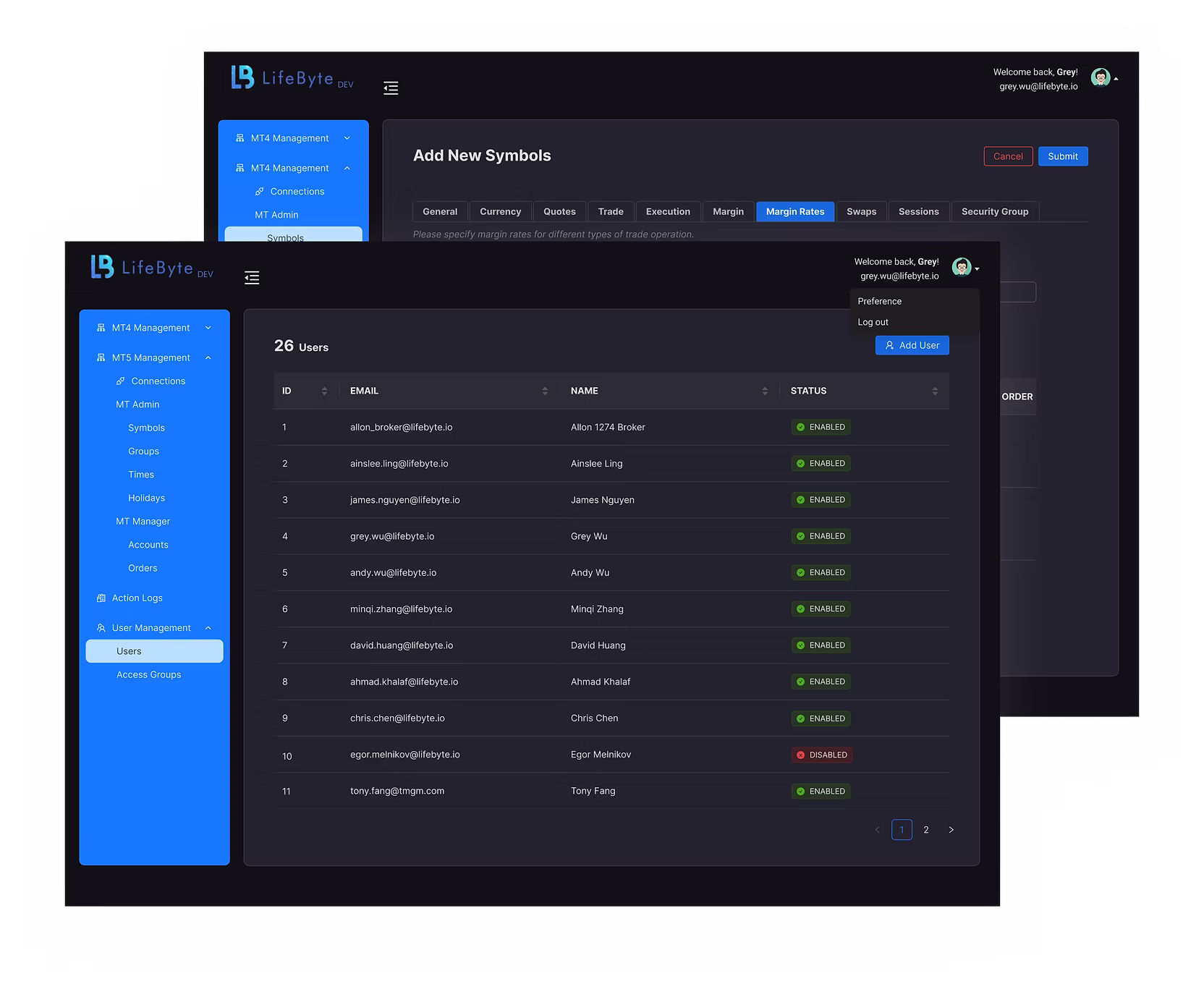 HubX — Trading Management Platform